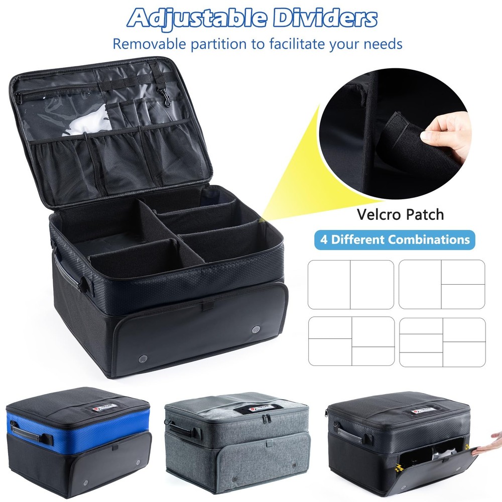 VIGEGARI Upgraded Golf Trunk Organizer Storage with Separate One Size, Black