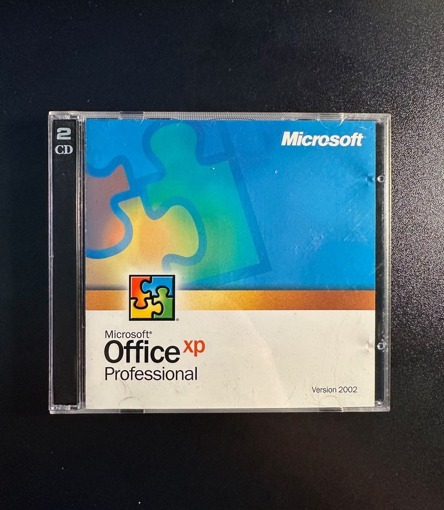 Microsoft Office XP Professional Software CD Package Version 2002