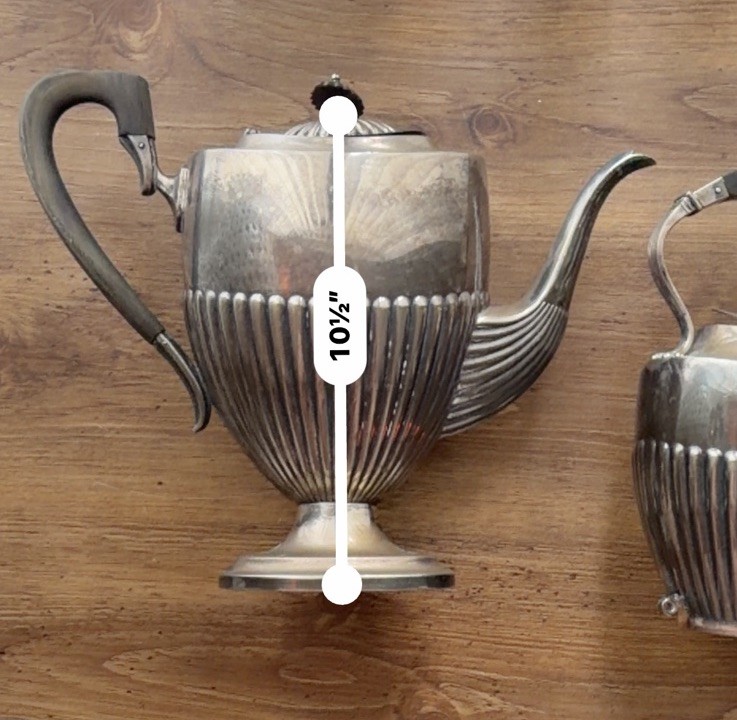 SET Of 3VINTAGE SILVER PLATE EPNS COFFEE TEA SERVICE SET Marked