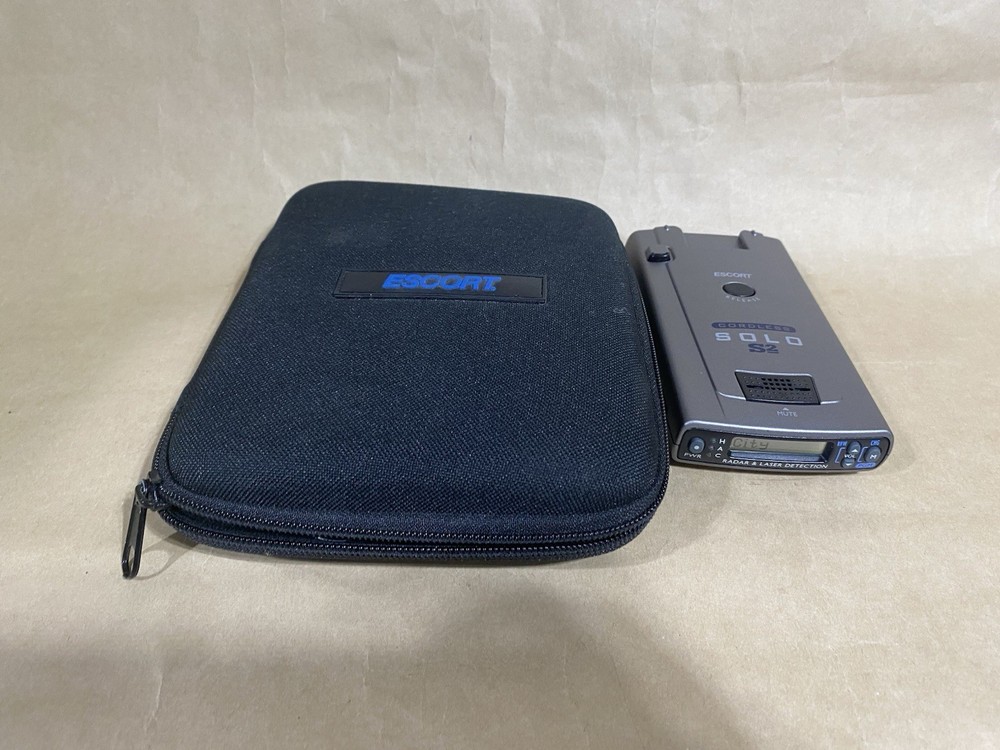 Escort Solo S2 Cordless Radar Detector TESTED! With Case