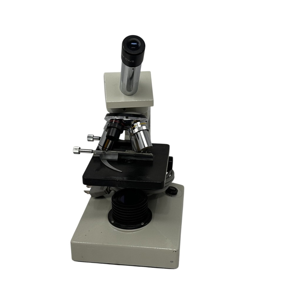 Ward's HVS-20 Monocular Compound Microscope 4 Objective Lenses Lab Scope