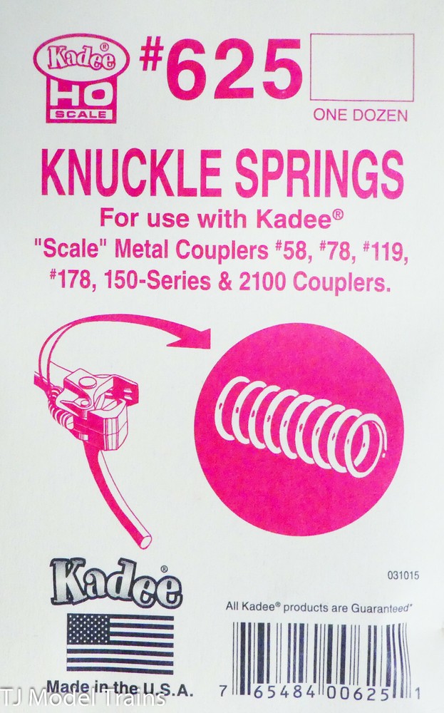 Kadee HO #625 Knuckle Spring for Scale Head Couplers -- pkg(12)