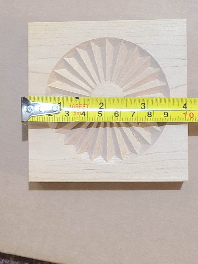 Andersen 244CT28 Arch Window Casing Colonial Maple with Plinth Blocks