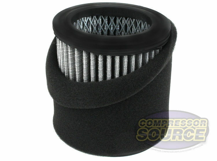2 Pack Quincy Air Compressor Filter Poly Intake Elements 110377E100 / 110377E904
