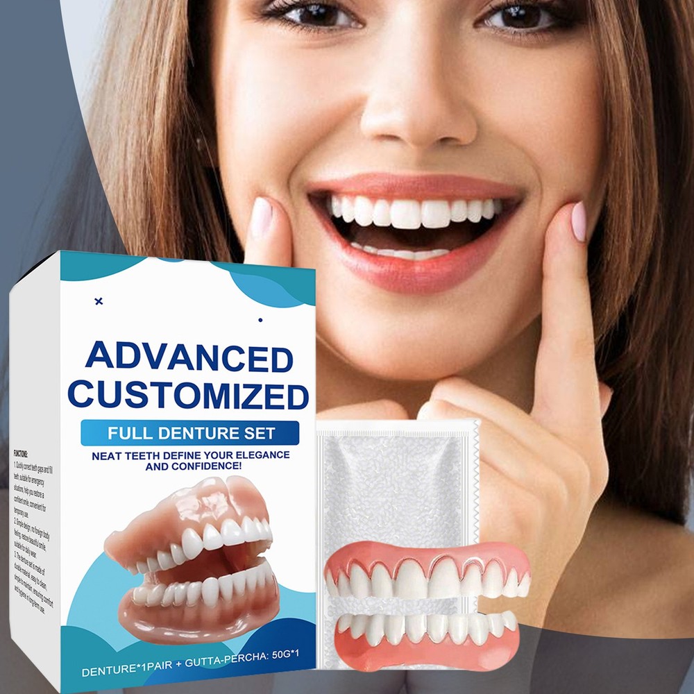 Full Set for Men and Women Upper and Lower Denture False Teeth Denture