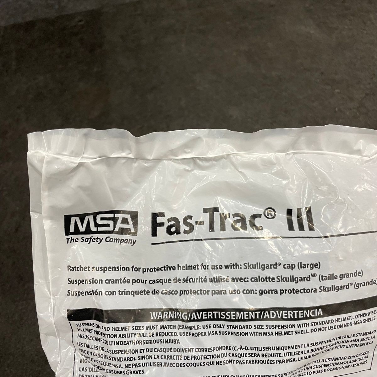 MSA 10126693 Fas-Trac III Replacement Suspension for Large Skullgard Cap