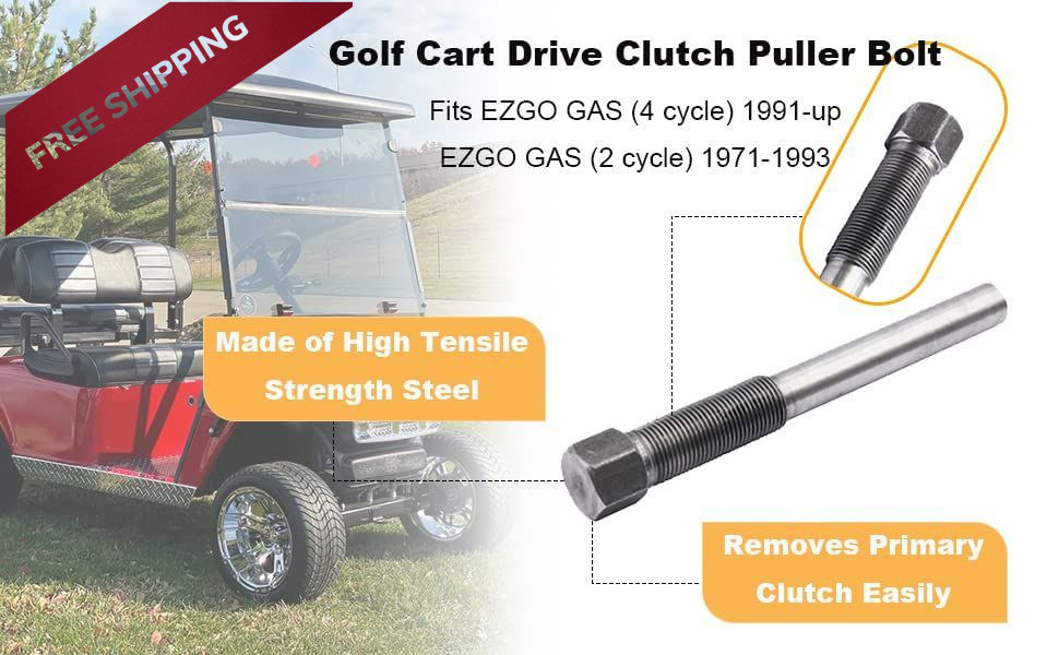 MGWILL EZGO Golf Cart Drive Clutch Puller Bolt Removal Tool Compatible with...