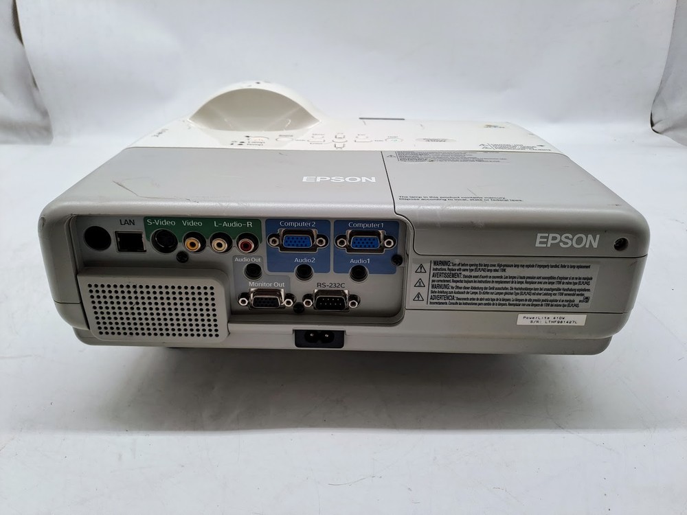 Epson PowerLite 410W LCD Projector H330A -Lamp Hours 2799