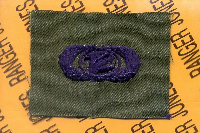USAF Information Management Qualification OD Green & Blue badge patch