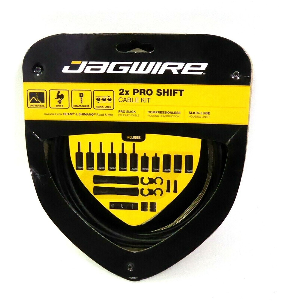Jagwire Pro 2x Shift Kit Road/Mountain Stealth Black