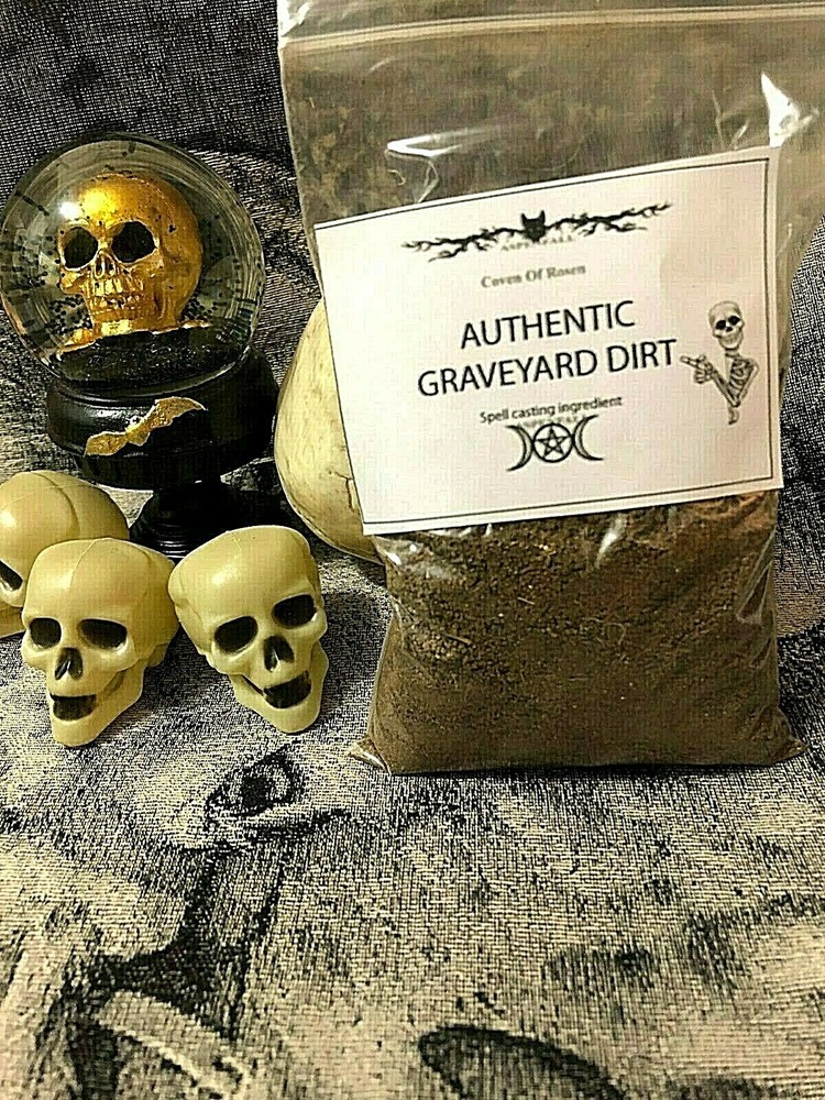 6oz FRESH Authentic Old Cemetery Graveyard Dirt~Wicca, Spells, Voodoo ,Casting