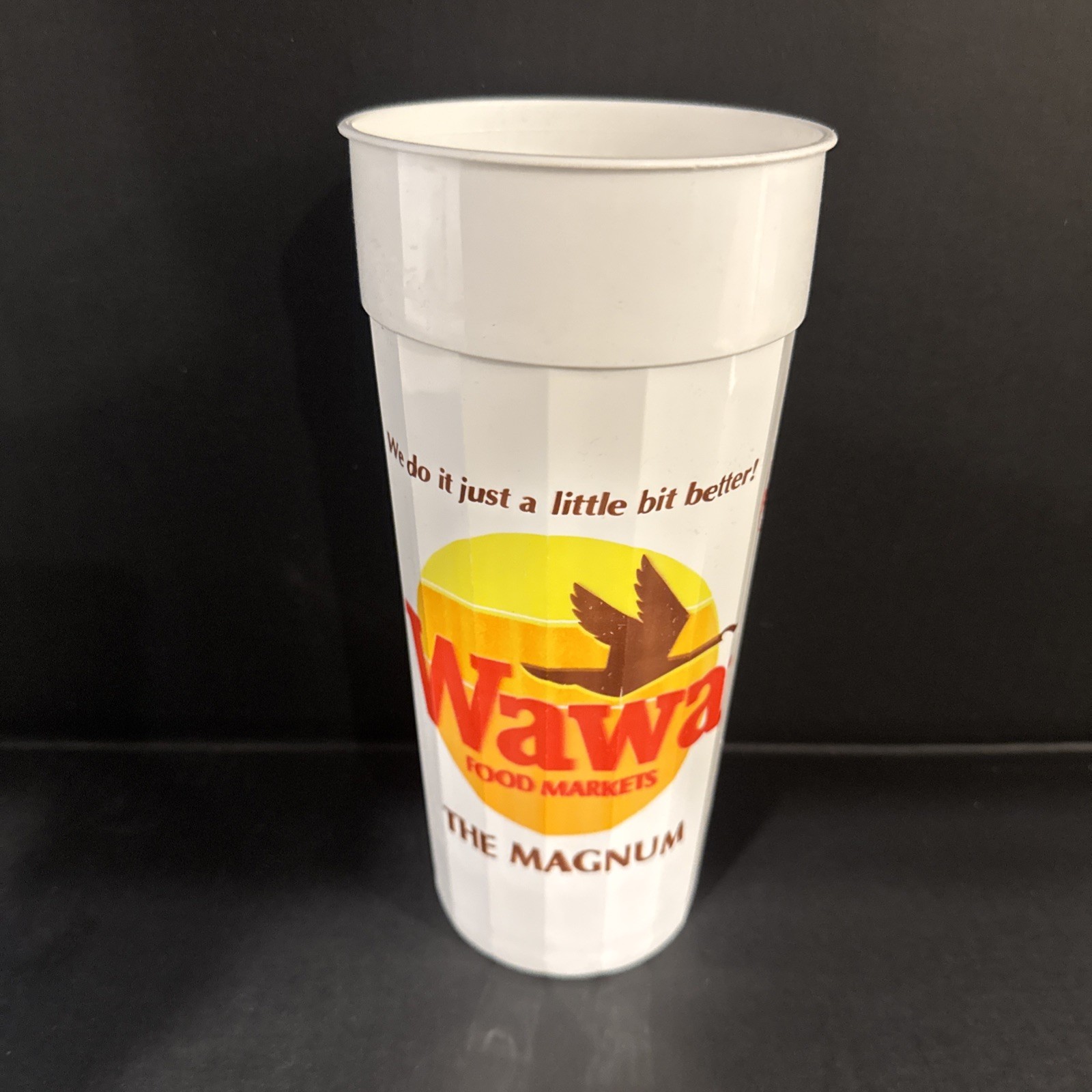 Vtg 80’s WAWA Store The Magnum Huge 48oz Plastic Cup Philadelphia Advertising