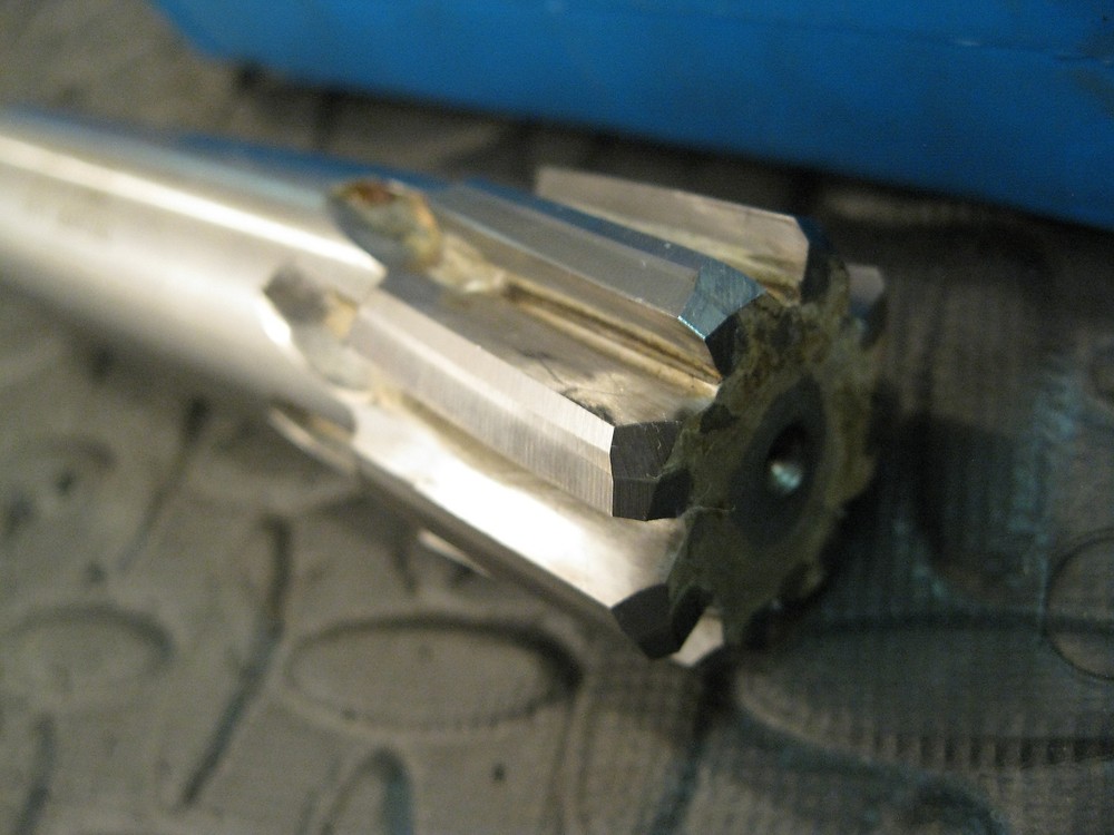 1.159" Carbide Tip Stubby Reamer, 4-1/2" OAL, Hannibal Carbide