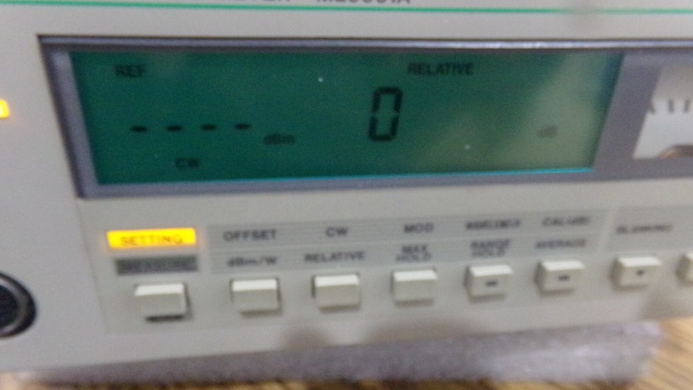 Anritsu Model: ML9001A Optical Power Meter with MA9611A Optical Power Sensor