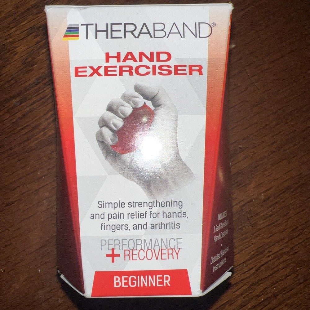 THERABAND Hand Exerciser Stress Putty Ball For Hands - Red - Soft