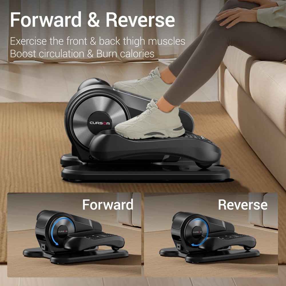 Under-Desk Elliptical Machine, Electric Seated Pedal Exerciser