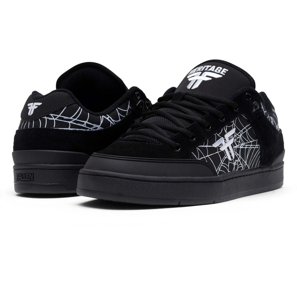 Fallen Heritage Black/Webbed Skateboard Shoes