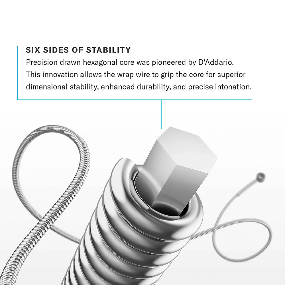 D'Addario ECB82 Chromes Flatwound Medium Bass Strings