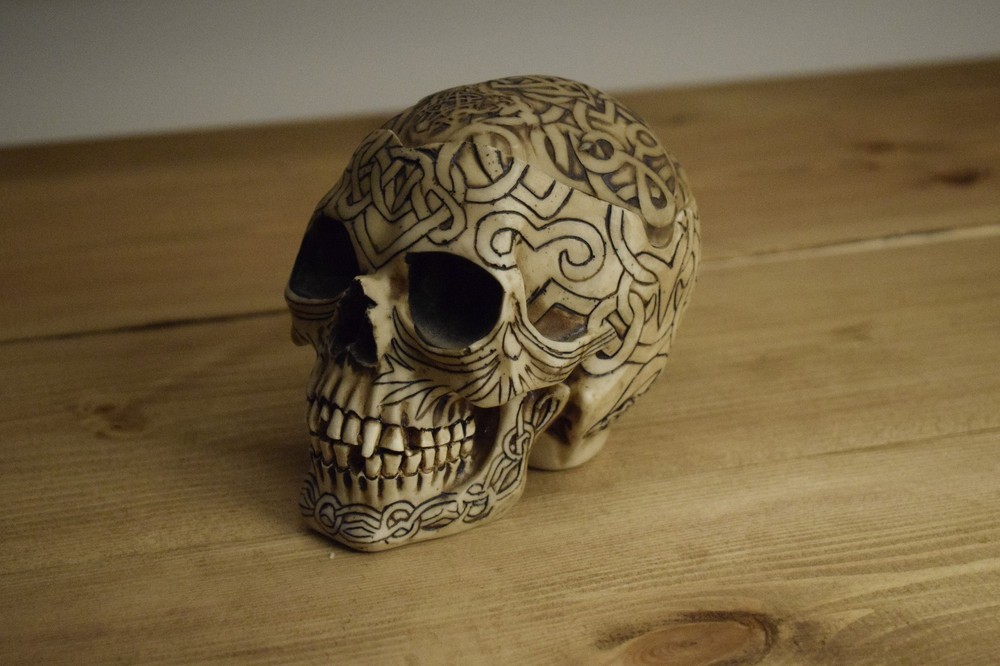 Skull Pot Removable Top Home Office Decor