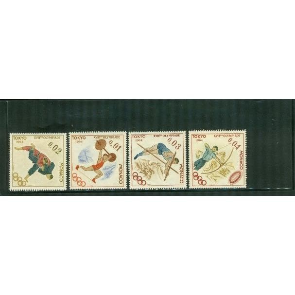 Monaco Olympics , 4 stamps Lot 3