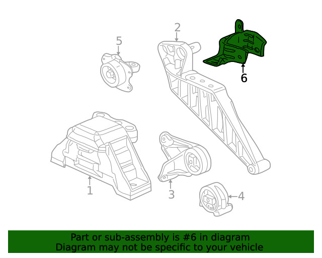 Genuine GM Automatic Transmission Rear Mount Bracket 15244141