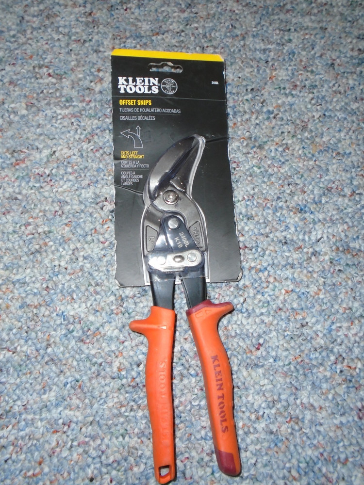 Klein Tools 2400L Offset Left-Cutting Aviation Snips *NEW*