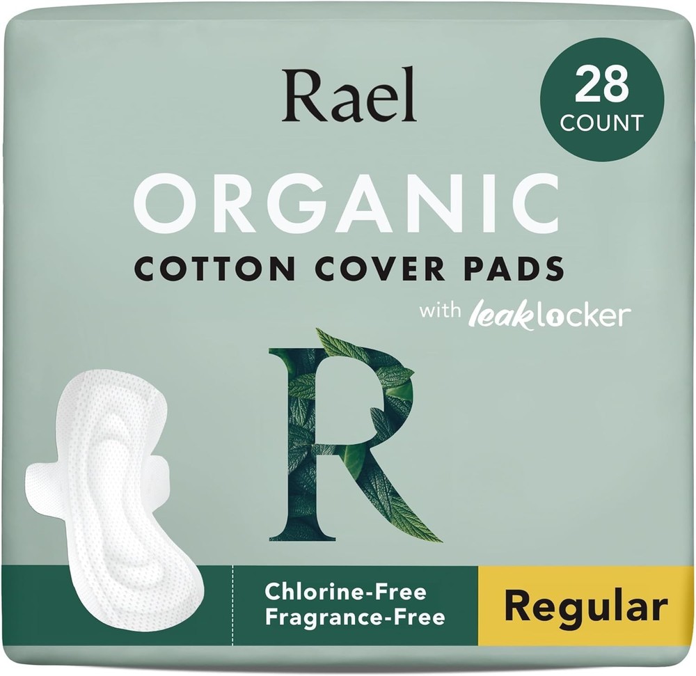 Menstrual Pads with Unique Channel Design, Soft Cotton, Regular Absorbency