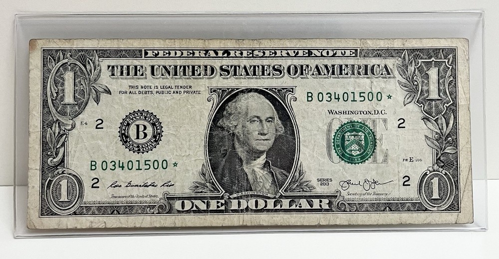 $1 2013 B Duplicate FW Star Note B03401500