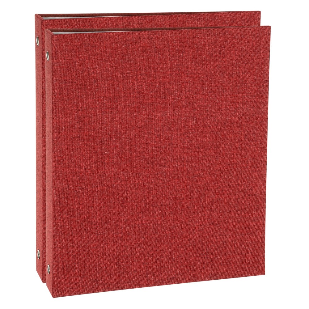 3 Ring Binder, 2 Pcs A5 Size Flexible Round Binder, Red