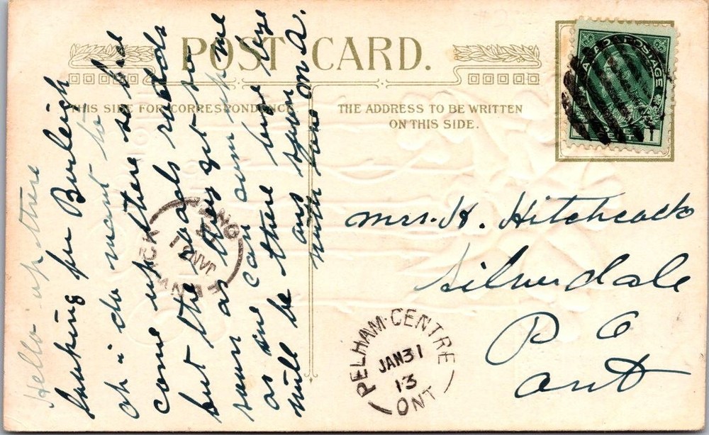 Canada 1913 Pelham Centre Ont PPC - A02170