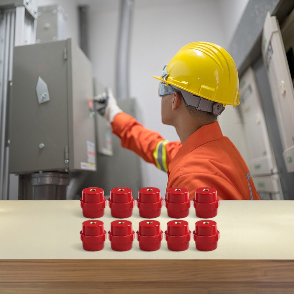 10pcs BMC Busbar Insulators SM40 M8 Offering Effective Connection Solutions
