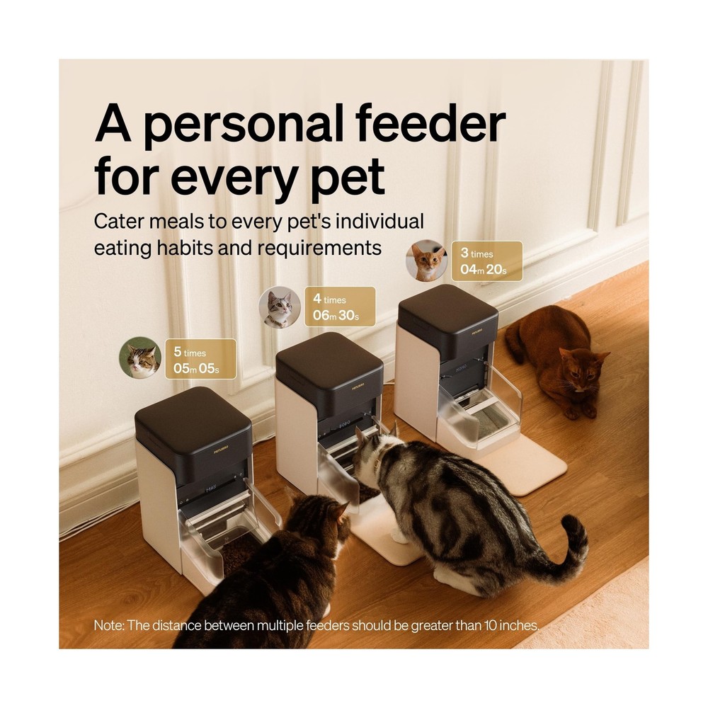 PETLIBRO RFID Automatic Cat Feeder, Collar Tag-Activated Personalized Meals, ...