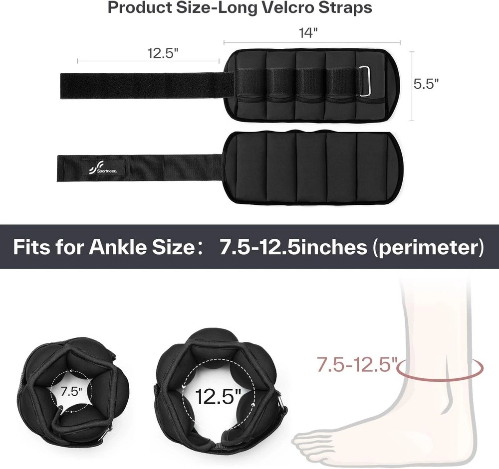 Adjustable Ankle Weights for Physical Therapy-