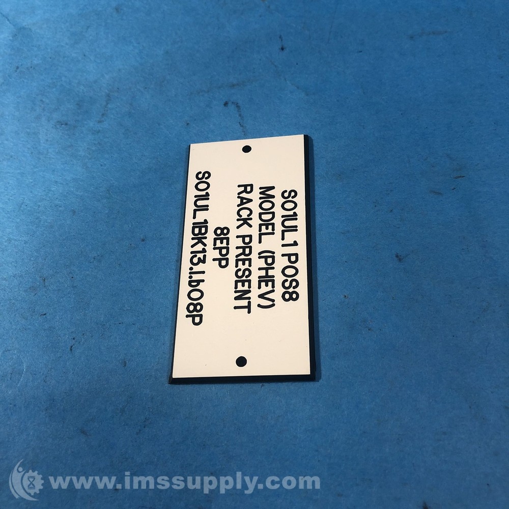SO1UL1POS8 8EPP Plastic Legend Plate FNIP
