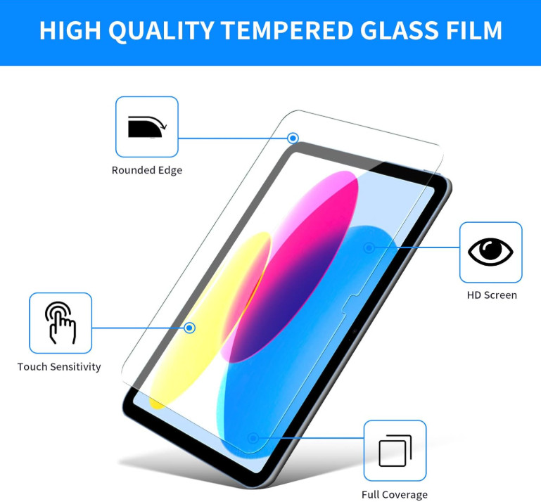 2 Pack Tempered Glass Screen Protector for tablet - Screen Protector