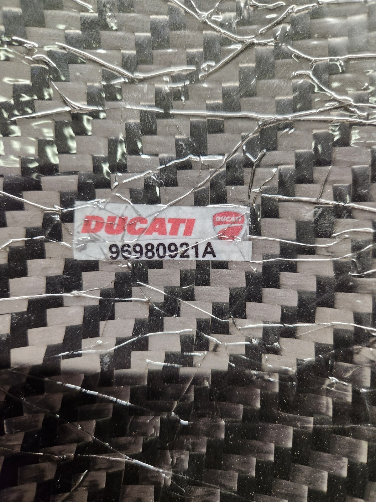 Ducati Performance Carbon Matte front Mudguard Fender 1312 96980821A