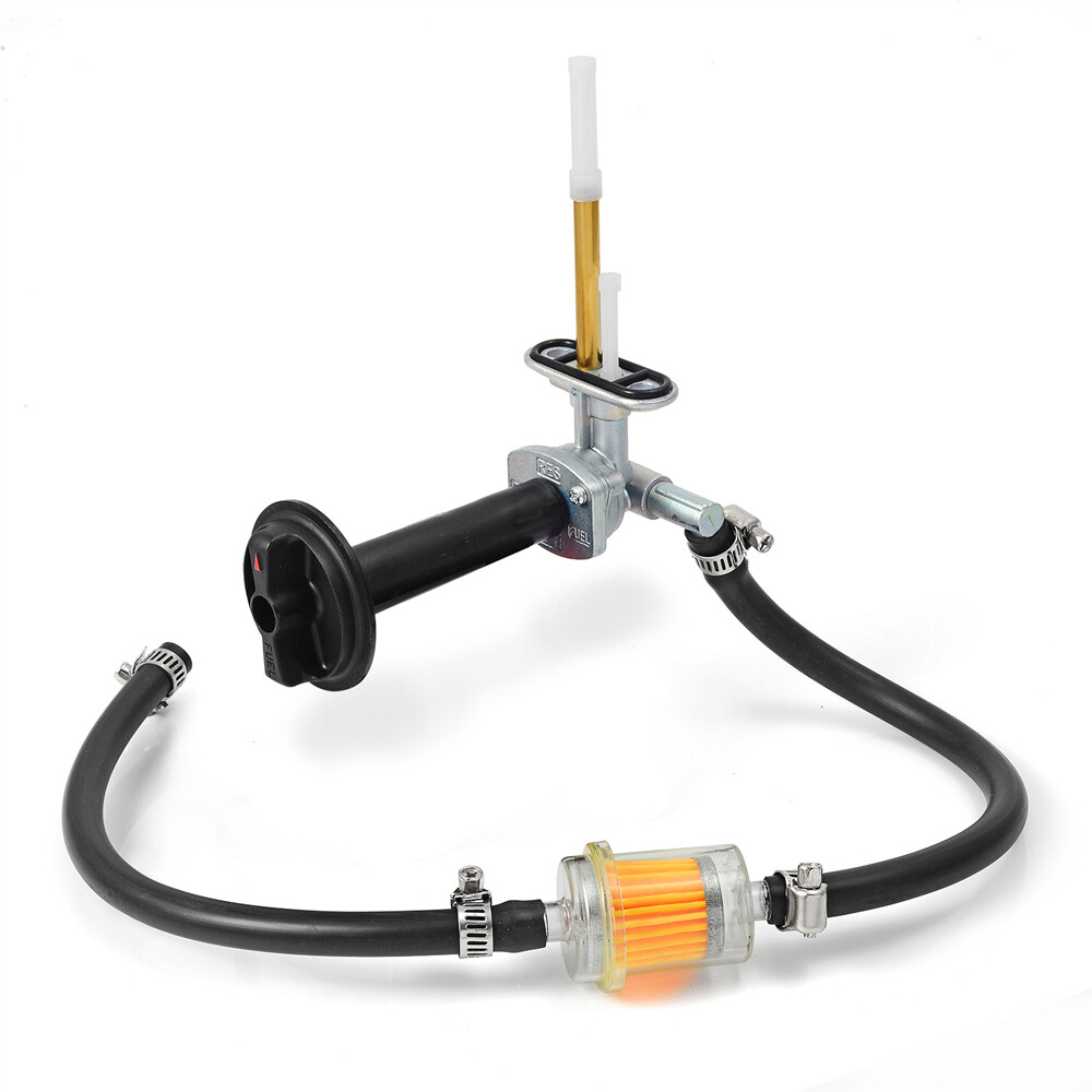 Fuel Valve Petcock & Lever Screw For Kawasaki Prairie 360 KVF360 2003-2013