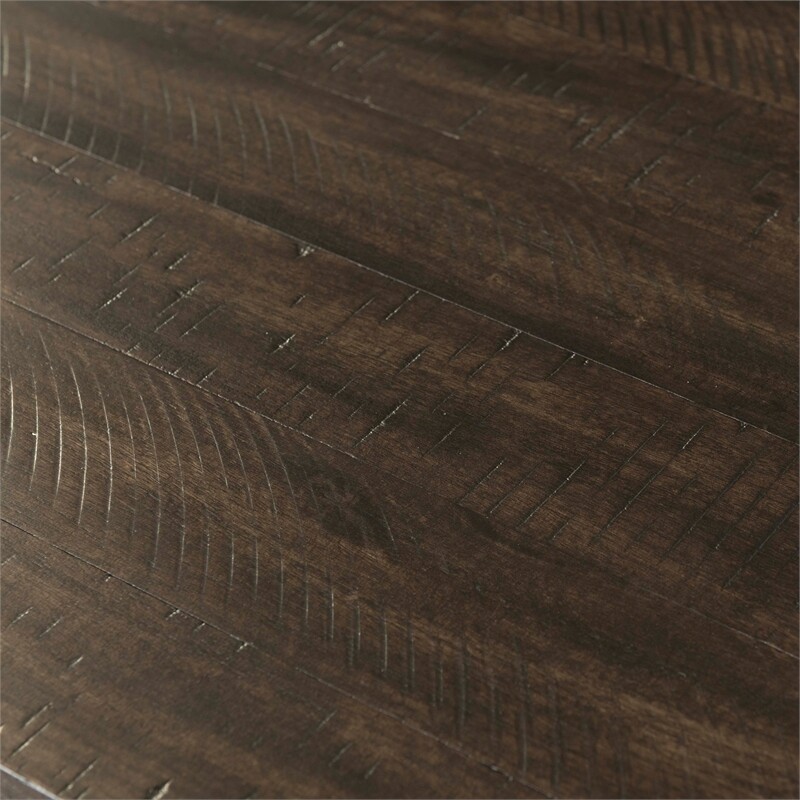 Bowery Hill Transitional Solid Wood End Table in Smokey Walnut Brown