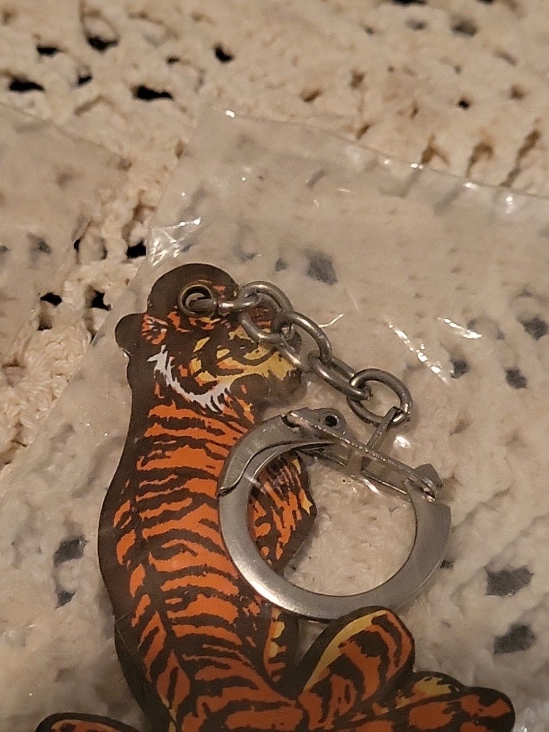Vtg Esso Exxon Tiger in your Tank Keychains Advertising Sealed New Old Stock