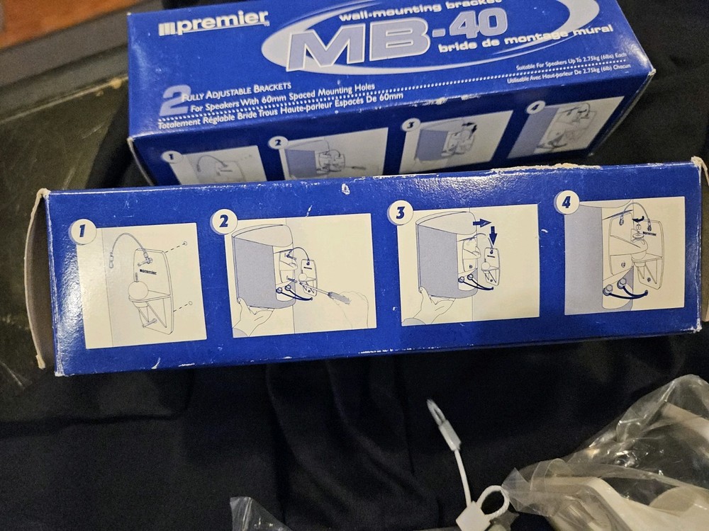 Paradgim MB-40 Speaker Wall Mounting Brackets