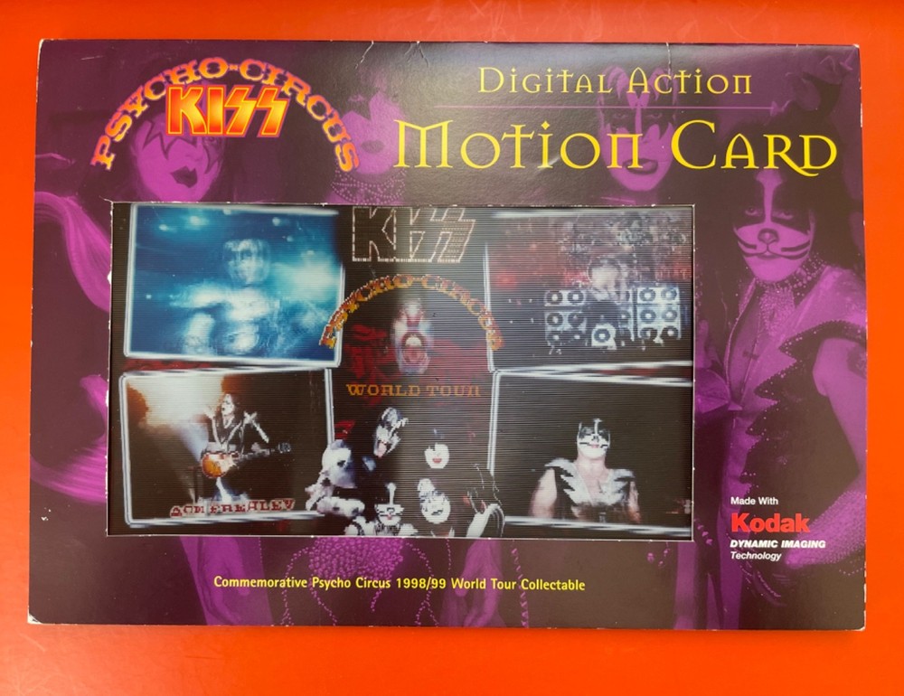 KISS Commemorative 1998 - 1999 Psycho Circus Digital Action Motion Card