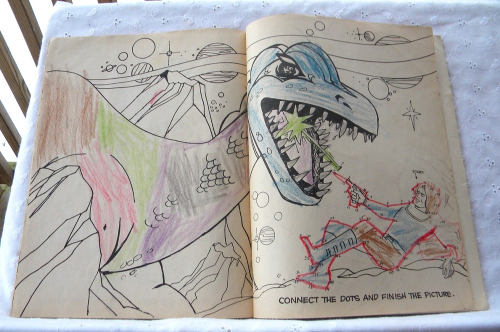 Battlestar Galactica Interstellar Activity Book 1978 Commander Adama Cap Apollo