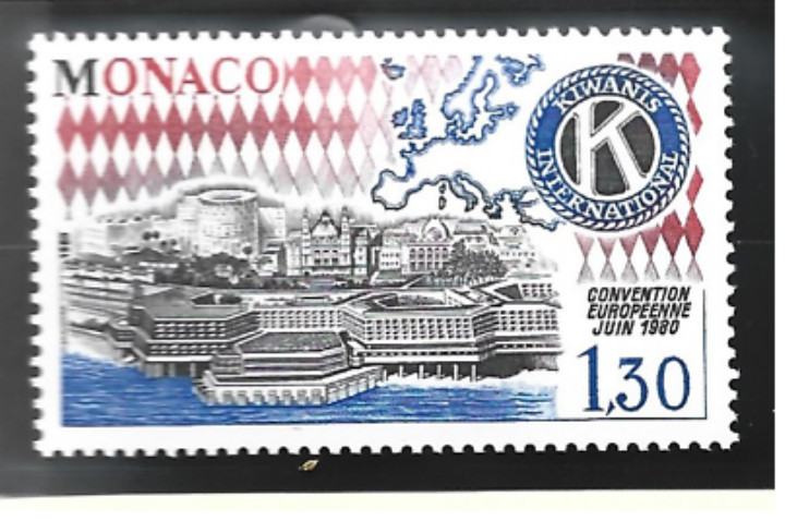 Monaco Stamp Scott #1233, Mint Never Hinged