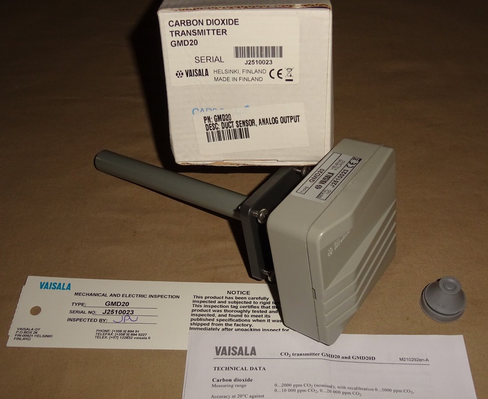Vaisala GMD20 Carbon Dioxide Transmitter Duct Sensor NEW