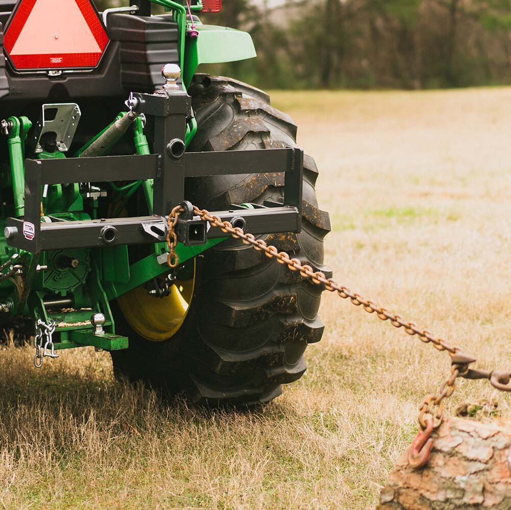 Titan Attachments 3 Point Hitch Receiver Suitcase Rack Cat 1/2