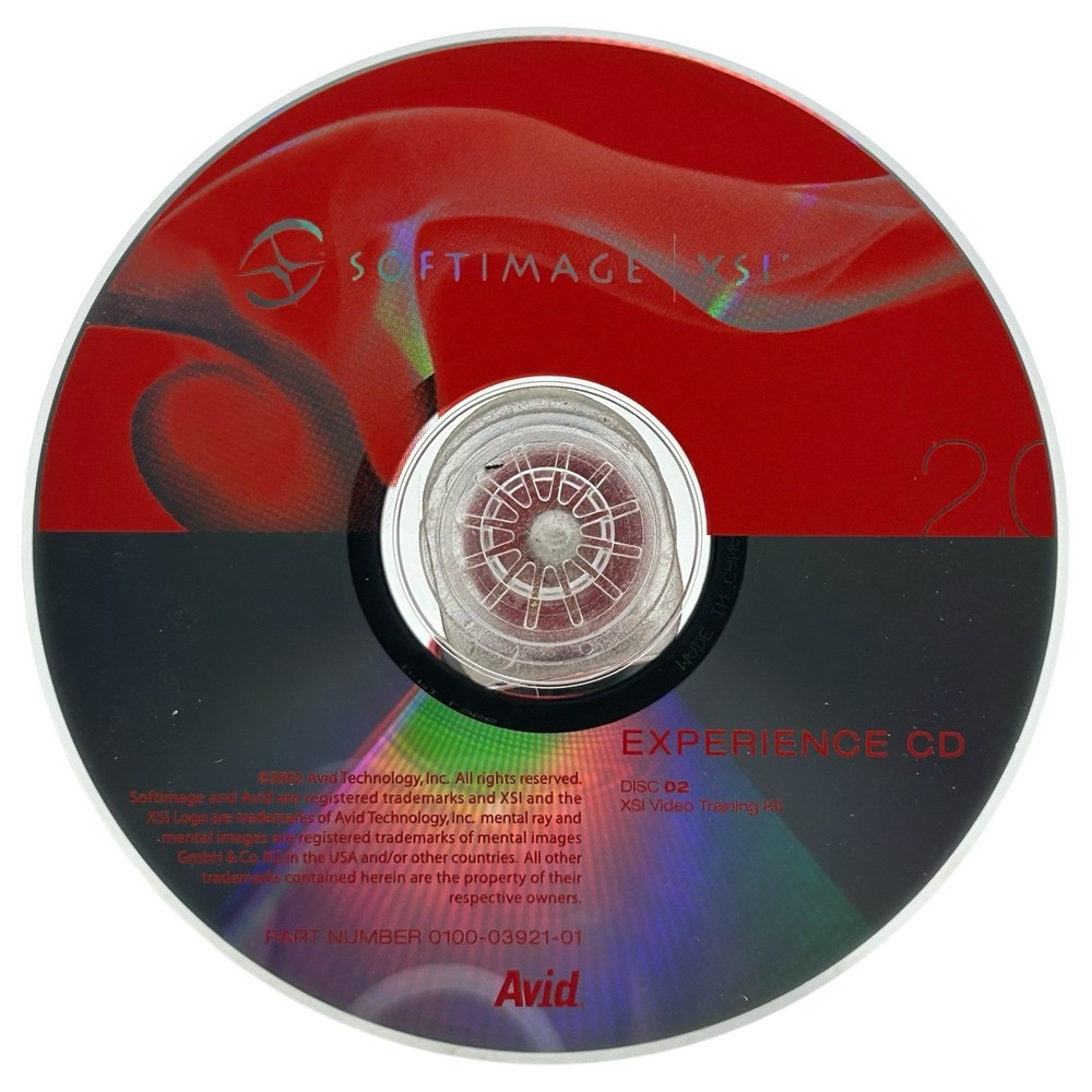 Avid Softimage XSI 2.0 Experience Software Demo & Video Training CD-ROM Set