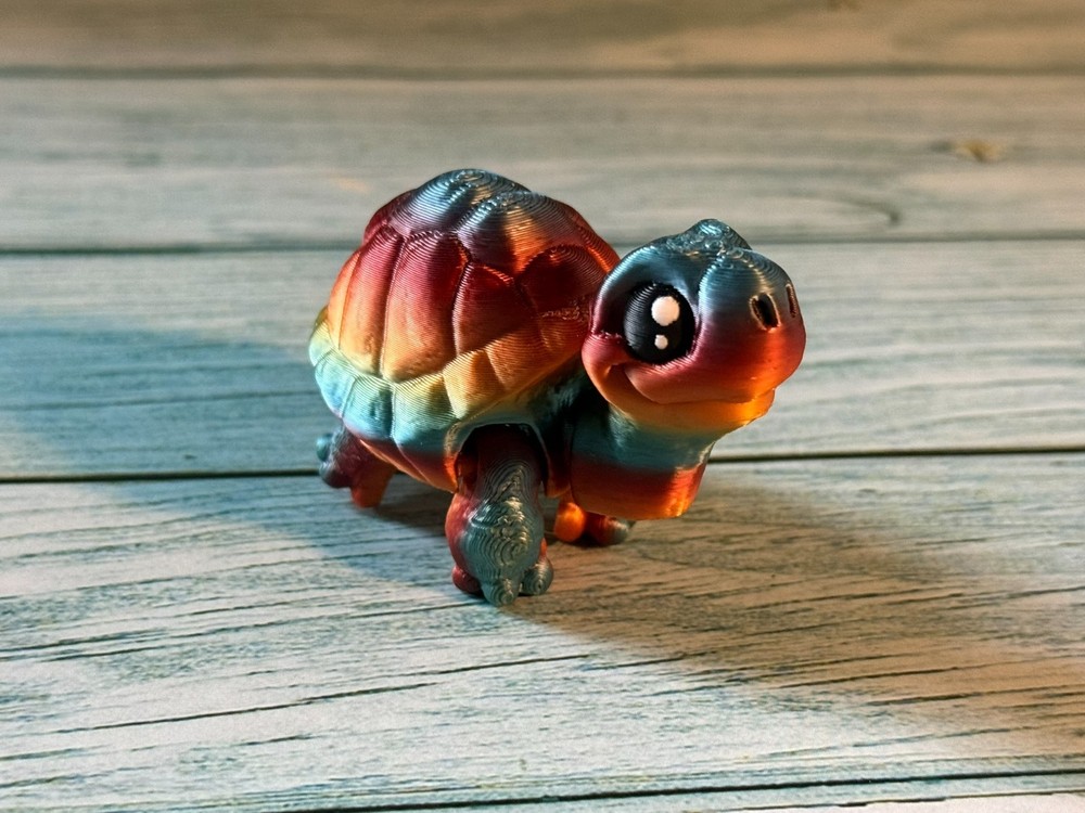 Tiny Turtle – 3D Printed – Cute Turtle Collectible – 3” x 2”