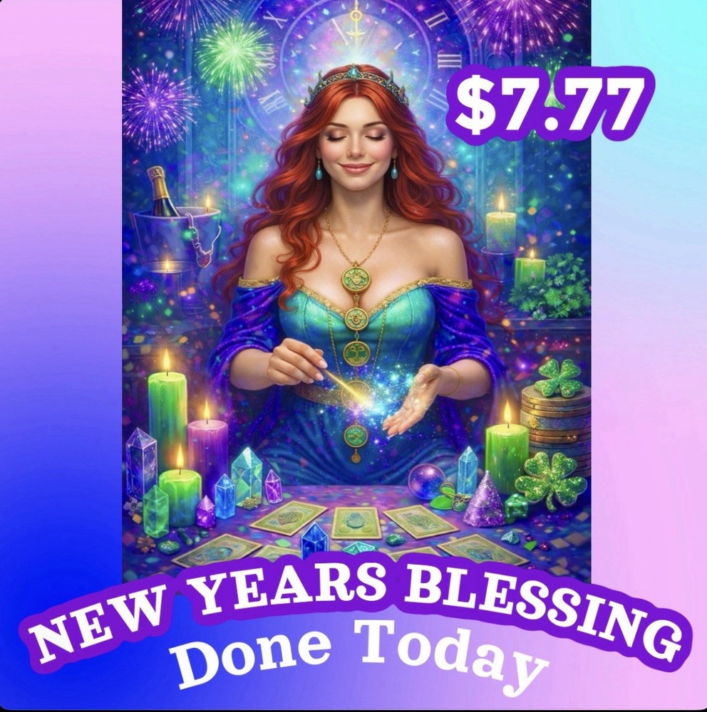 NEW YEARS BLESSING DONE TODAY  $7.77