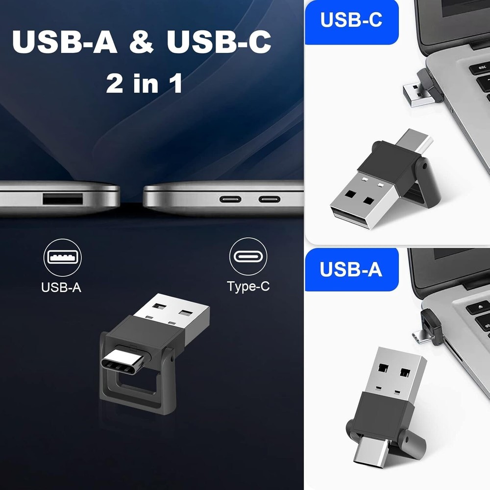 Versatile USB-C Presentation Clicker with Rechargeable Battery and Laser Pointer
