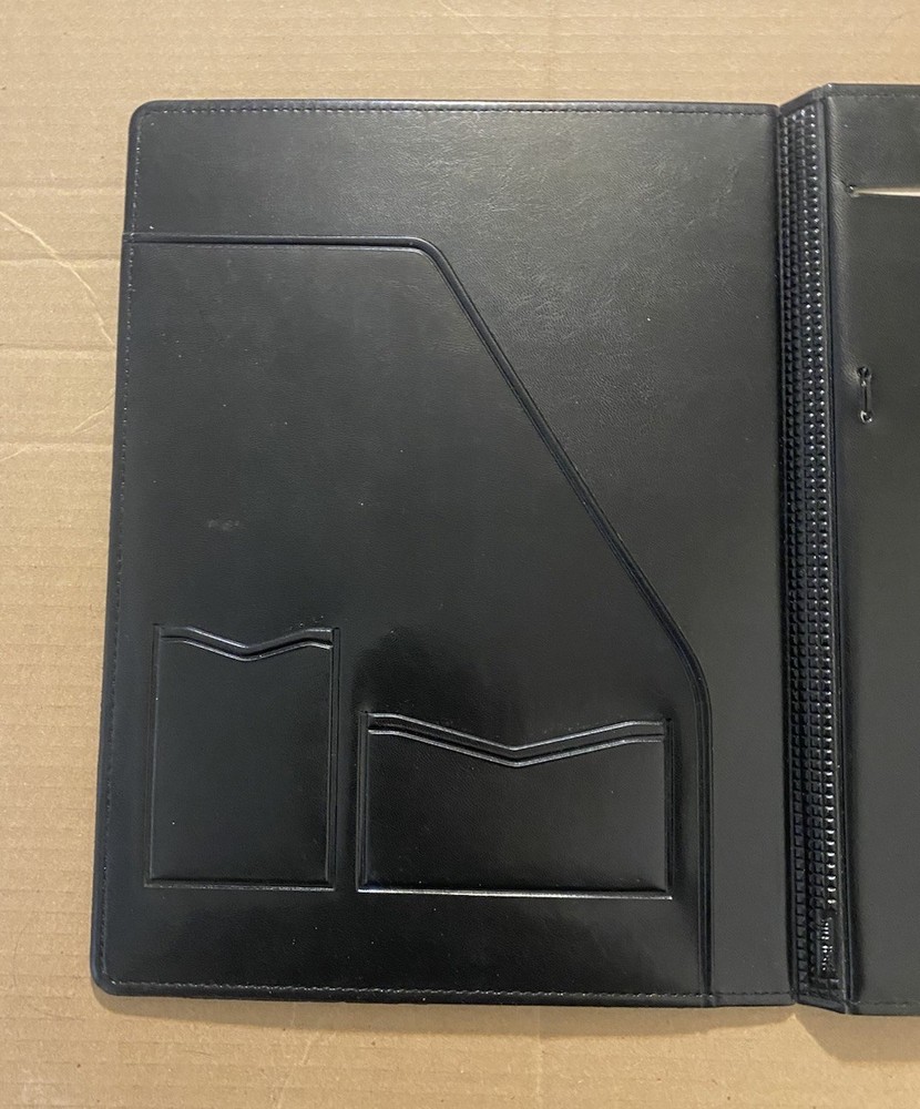 Vintage Apple Computer Leather Folio Padfolio Notebook Folder